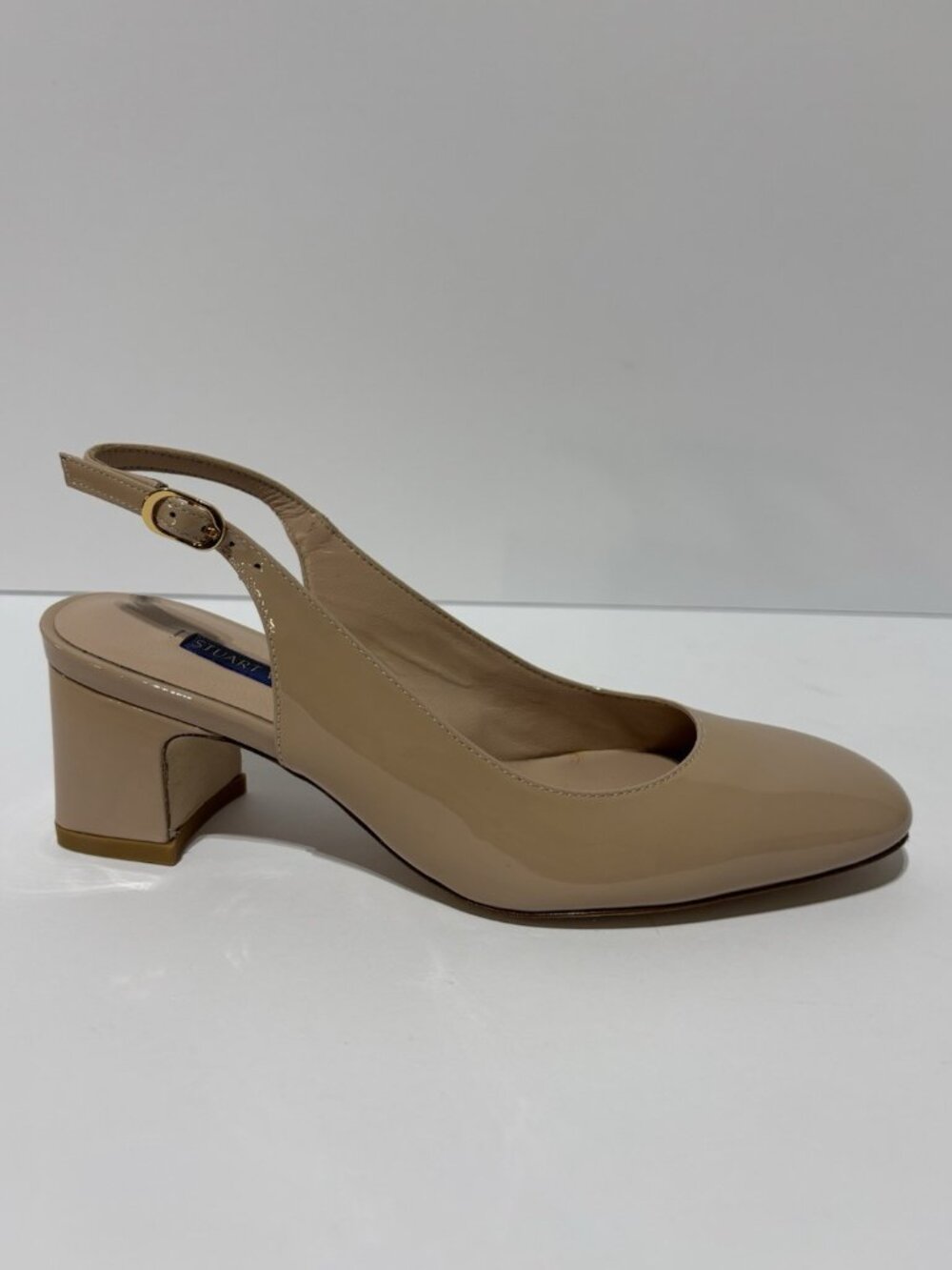 Stuart Weitzman Women’s Lorelei Slingback Block Heel Pumps, Size 4.5 M